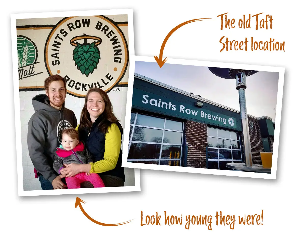 photo of Tony and Lacy and a photo of the old rockville location